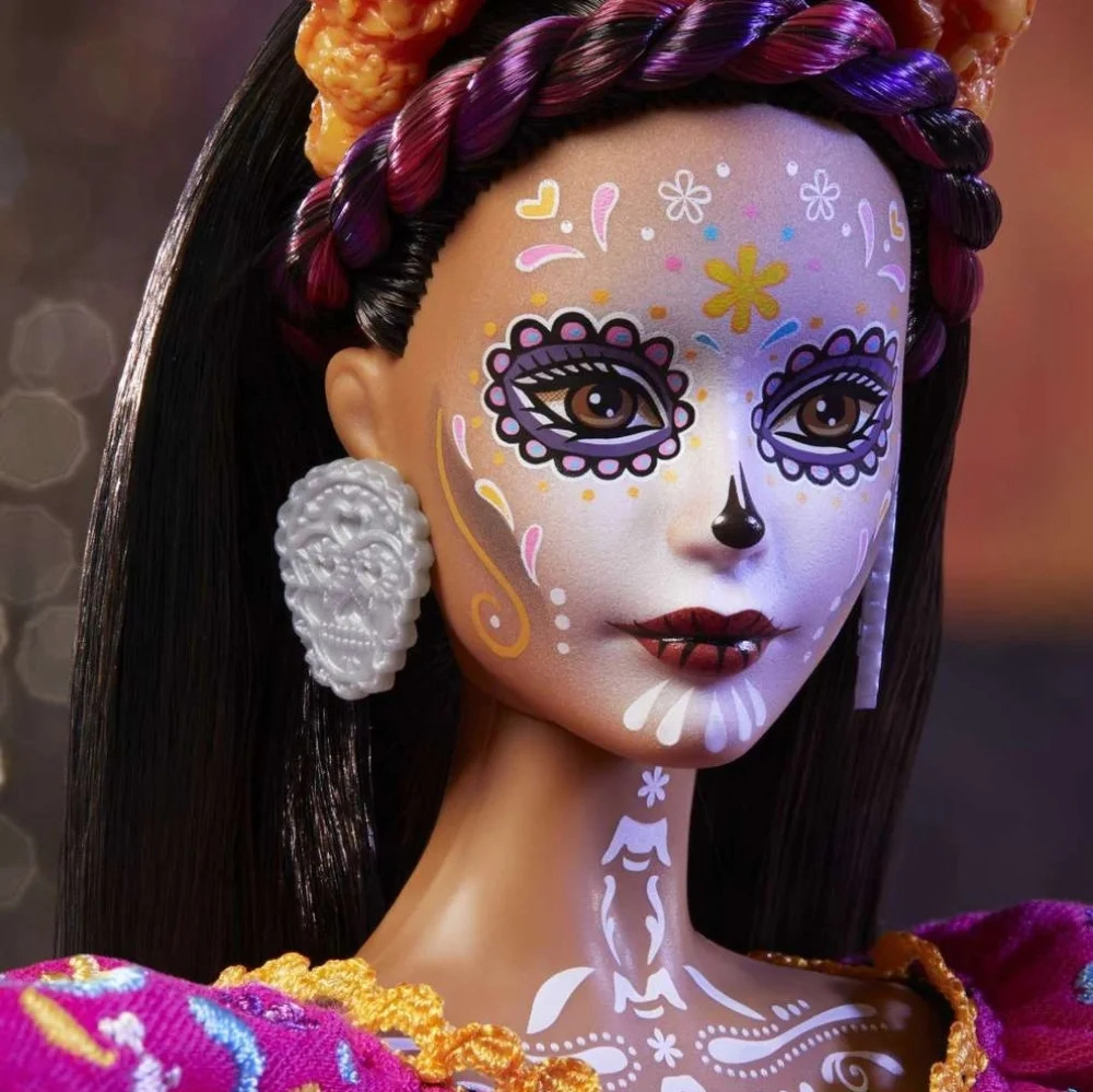 Barbie Dia De Los Muertos 2021 Doll NRFB Mattel Day Of The Dead Collector - Picture 2 of 9